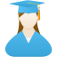 Graduate-female-icon