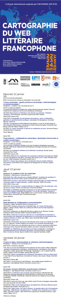 programme - Cartographie du web